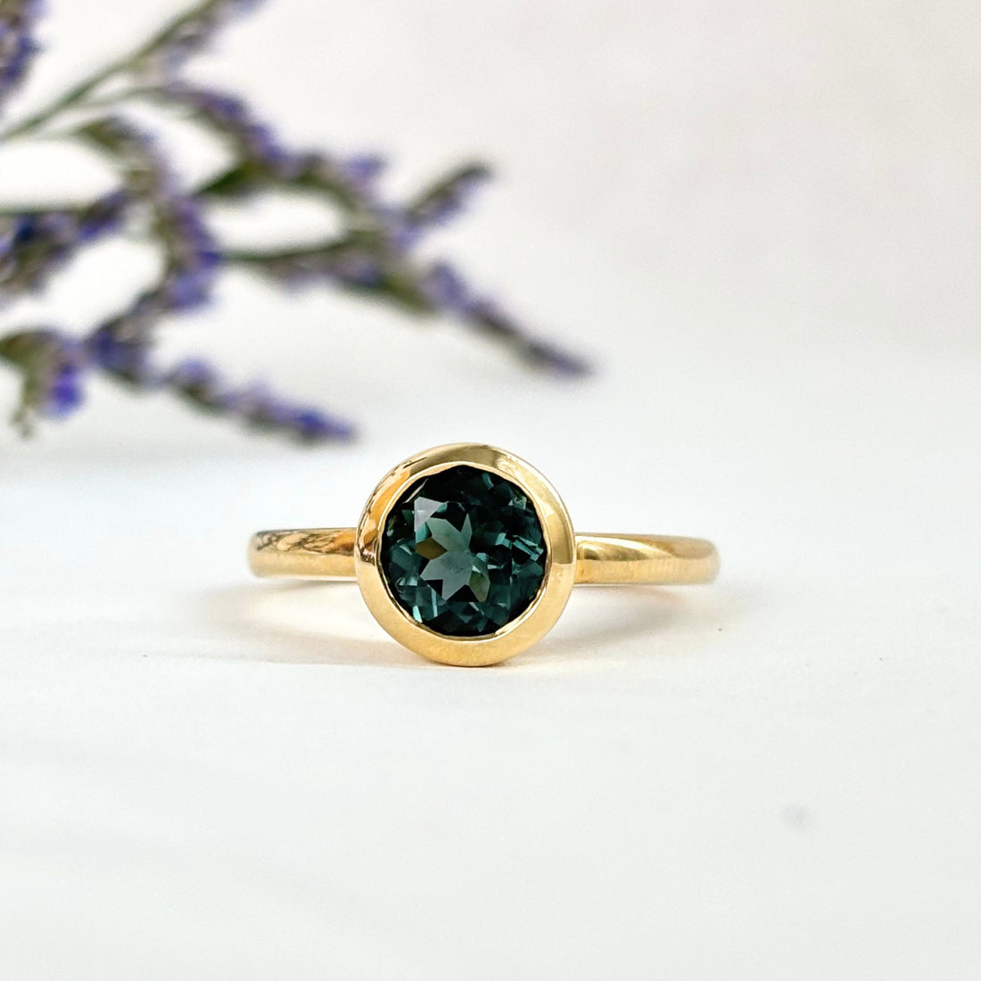 Limited Edition Stella Ring with Blue Indicolite Tourmaline