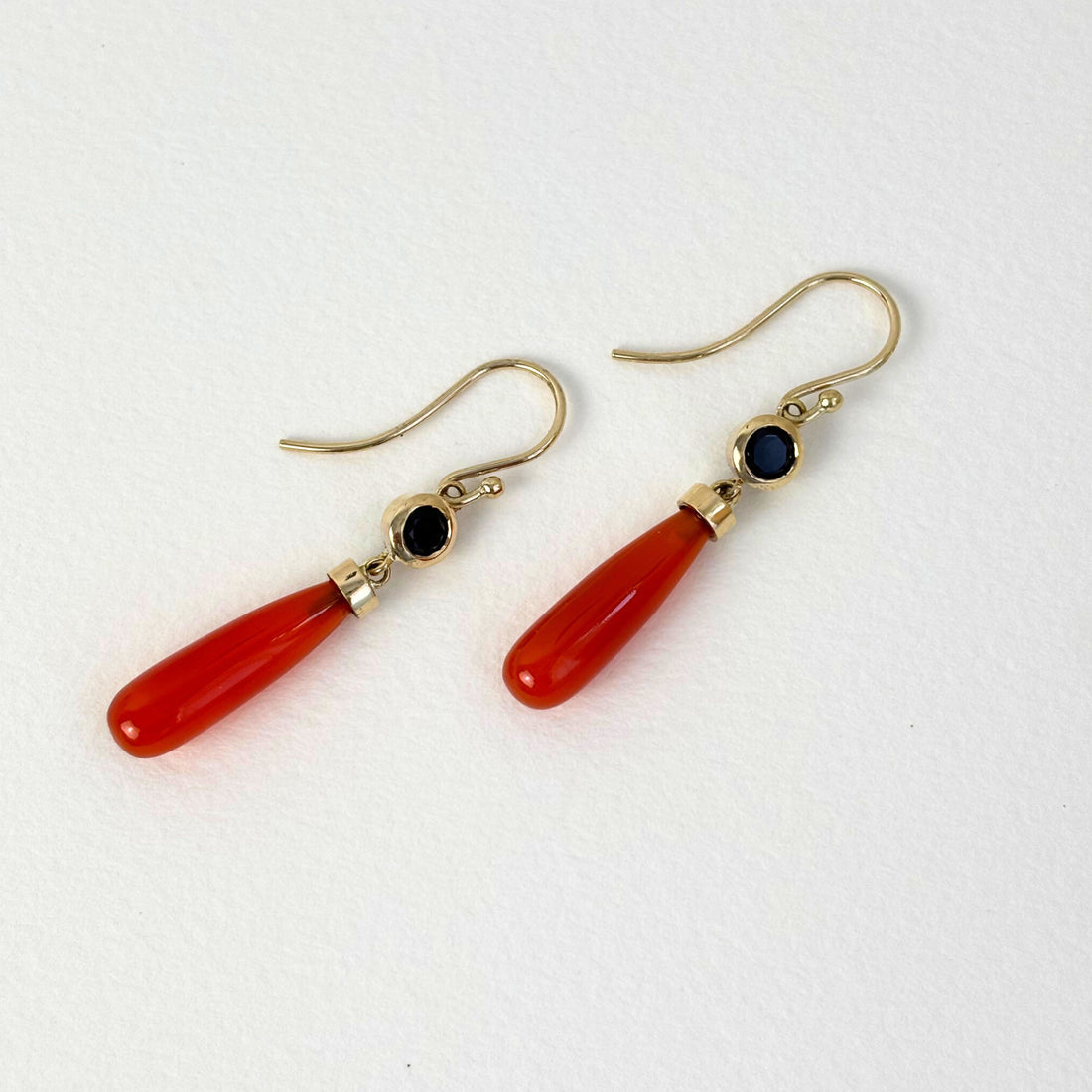 Limited Edition Carnelian and Black Spinel Earrings