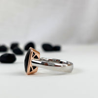 Limited Edition "Lune" Tasmanian Black Spinel Ring