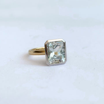Limited Edition "Ice Blue" Radiant Cut Cocktail Ring