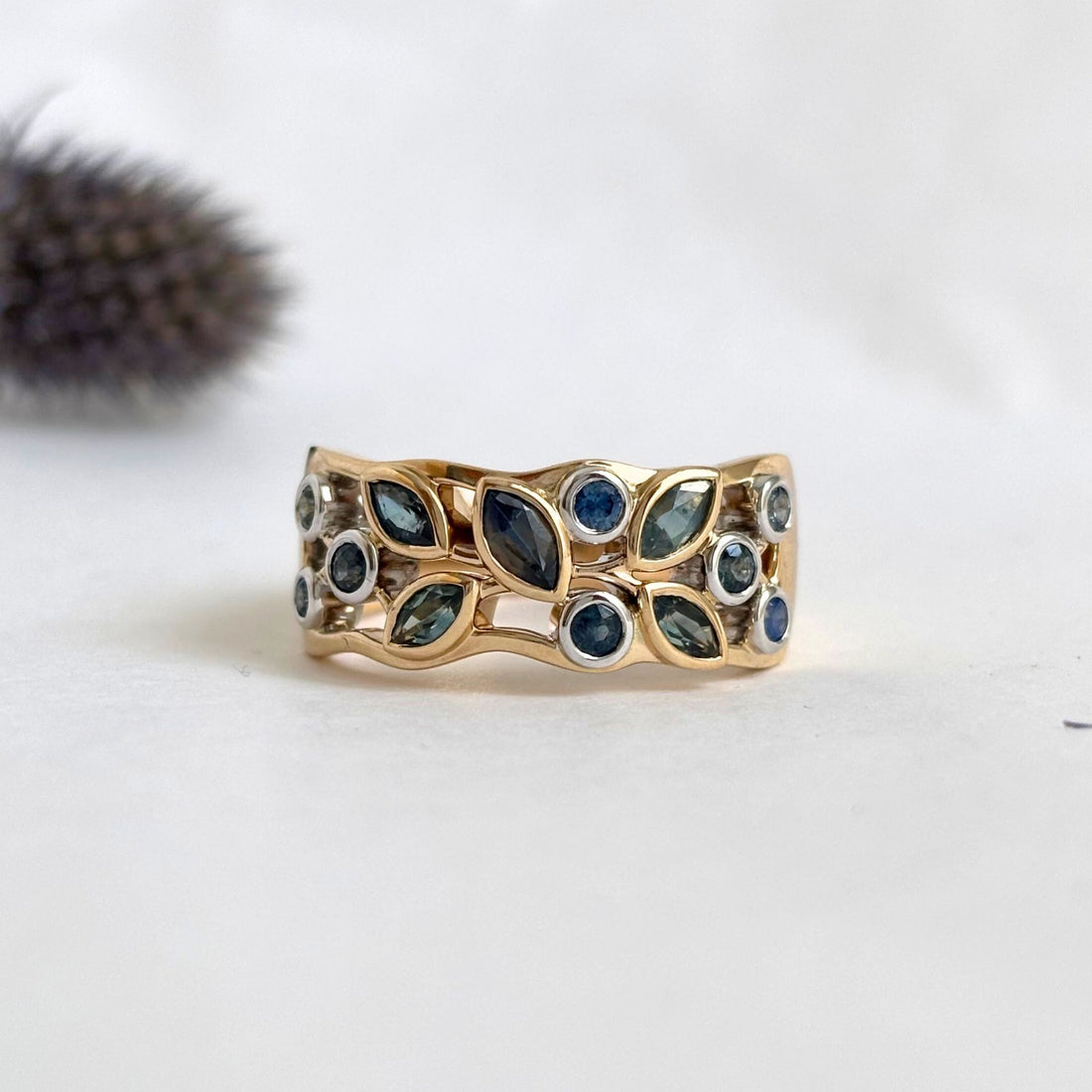 Limited Edition "Chain of Lagoons" - Tasmanian Sapphire Ring