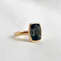 Limited Edition London Blue Cushion Cut Ring