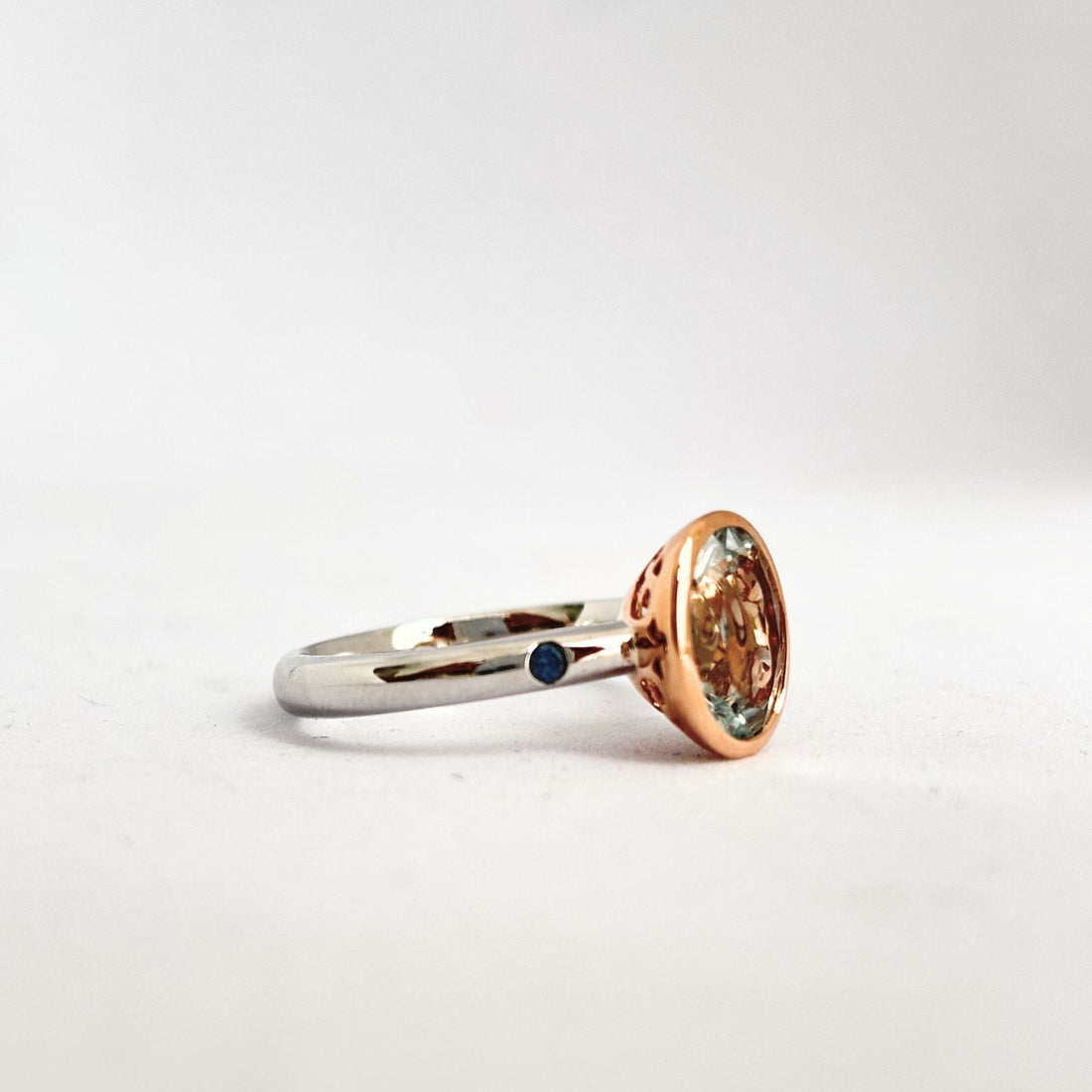 Limited Edition Oval Cut Cocktail ring with Tasmanian Sapphires