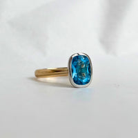Limited Edition Swiss Blue Topaz Cocktail Ring