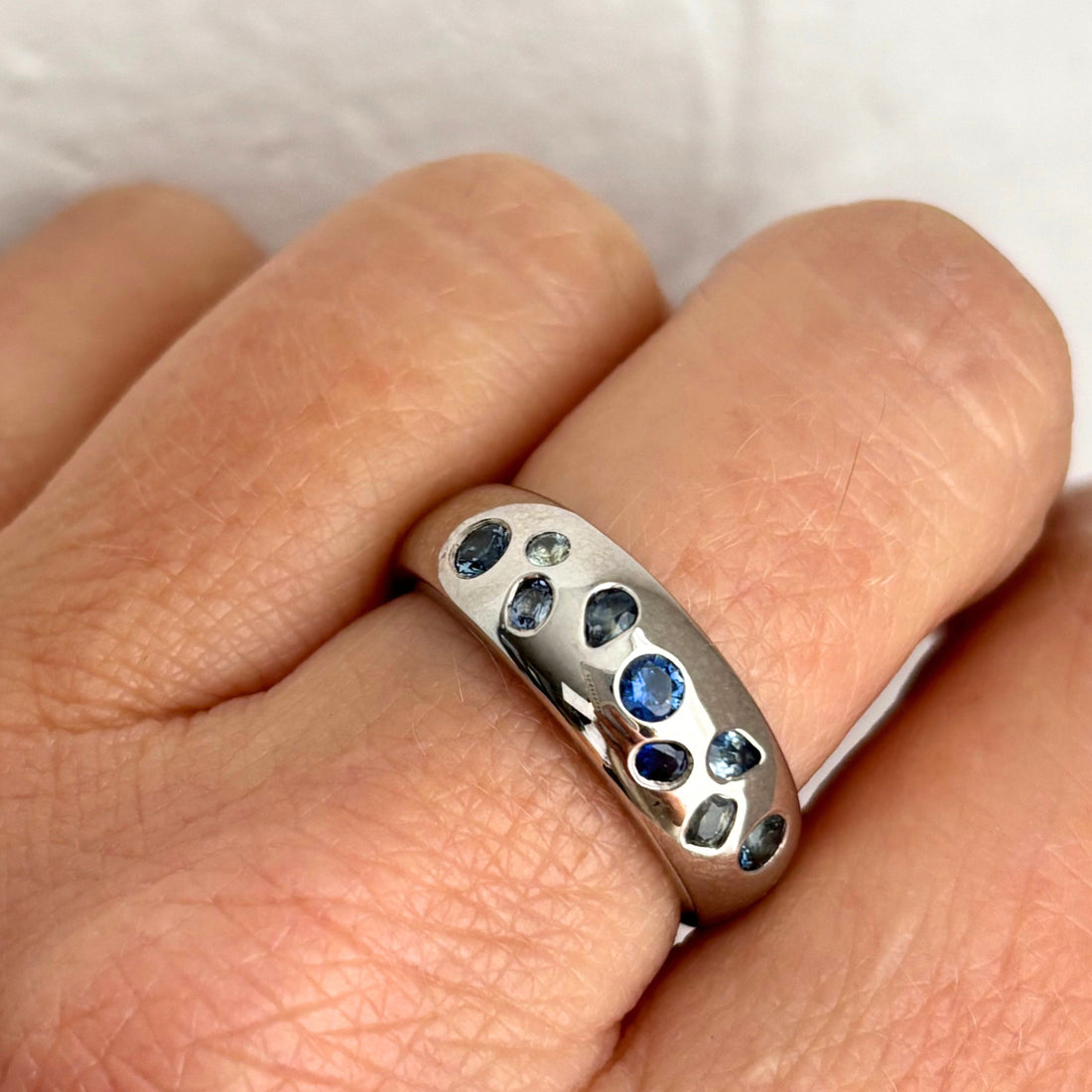 Limited Edition "Storm Bay" No 2 Tasmanian Sapphire Ring
