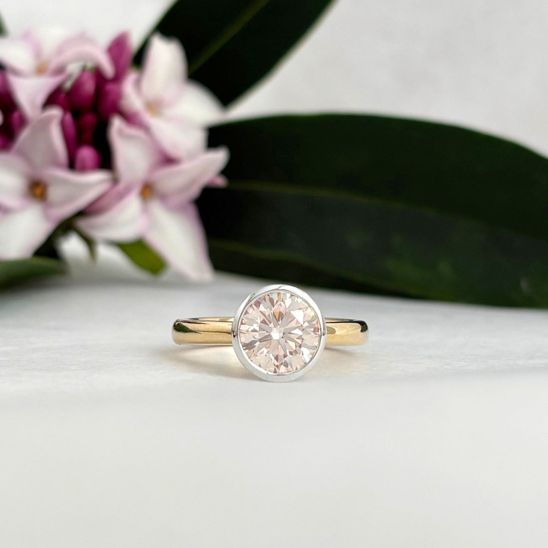 Limited Edition Pink Diamond in Yellow and White Gold