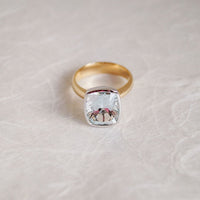 Two Tone Cushion Cut Cocktail Ring (Limited Edition)