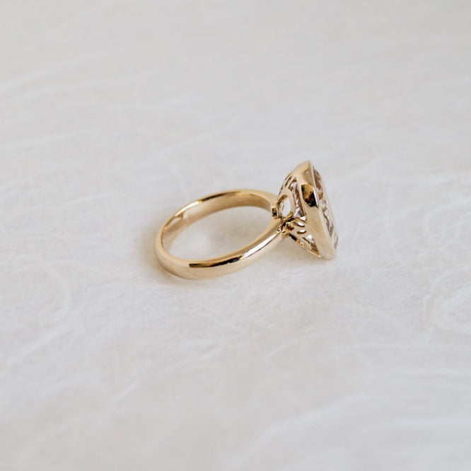 Yellow Gold Pear Cut Cocktail Ring (Limited Edition)