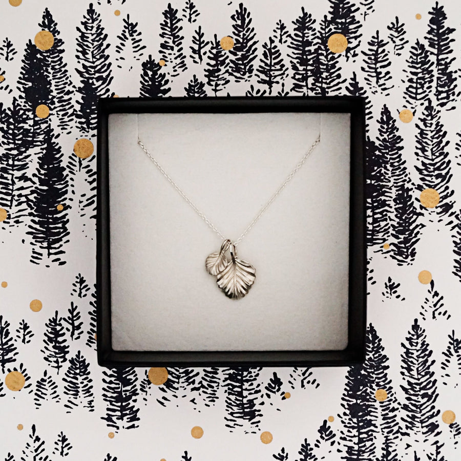 Silver Nothofagus Leaf Set (Christmas Edition)