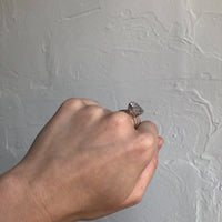 White Gold Cushion Cut Cocktail Ring (Limited Edition)